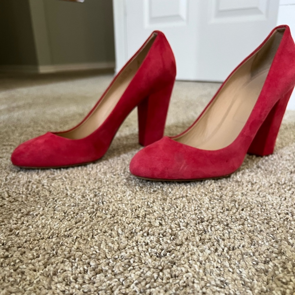 J Crew coral heels